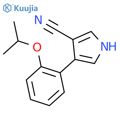 1H-Pyrrole-3-carbonitrile, 4-[2-(1-methylethoxy)phenyl]- structure
