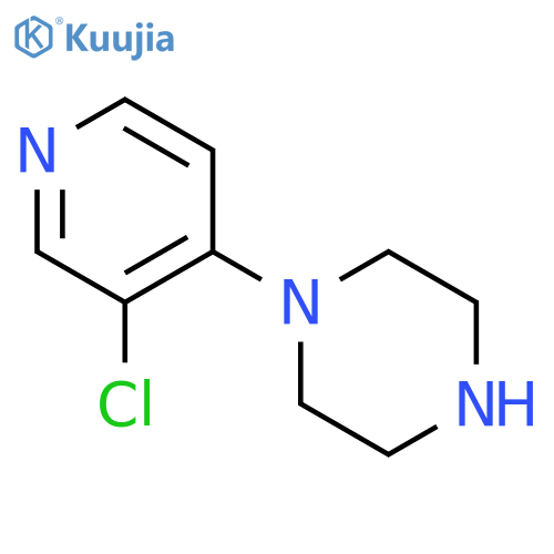 1-(3-chloropyridin-4-yl)piperazine structure