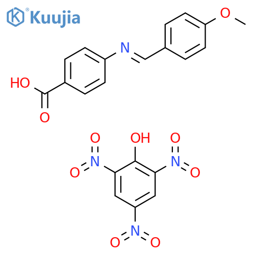 Benzoic acid, 4-[[(4-methoxyphenyl)methylene]amino]-, compd. with2,4,6-trinitrophenol (1:1) structure
