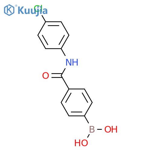 4-(4-Chlorophenylcarbamoyl)phenylboronic acid structure