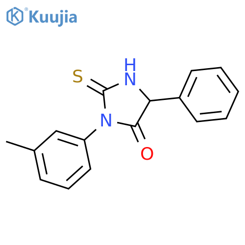 4-Imidazolidinone, 3-(3-methylphenyl)-5-phenyl-2-thioxo- structure