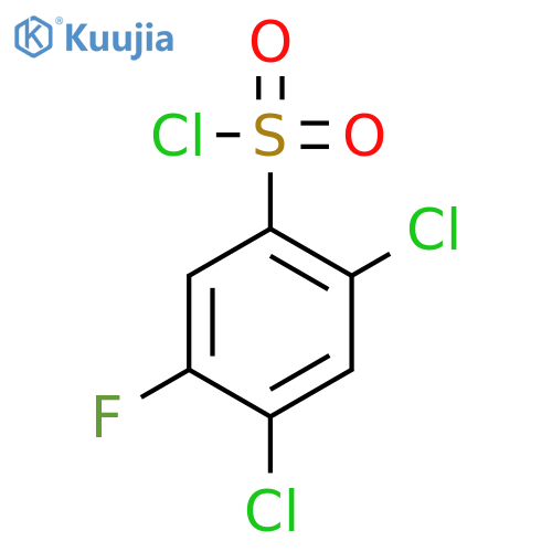 2,4-dichloro-5-fluorobenzene-1-sulfonyl chloride structure