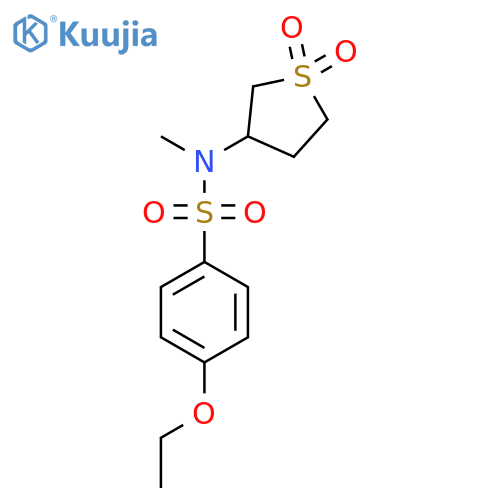 N-(1,1-dioxo-1lambda6-thiolan-3-yl)-4-ethoxy-N-methylbenzene-1-sulfonamide structure