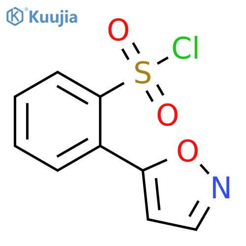 2-(1,2-oxazol-5-yl)benzene-1-sulfonyl chloride structure