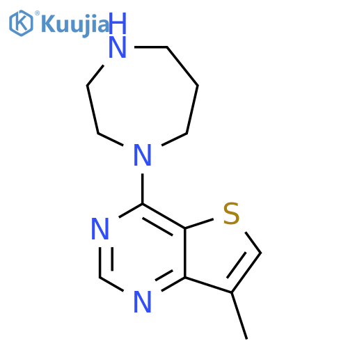 Thieno[3,2-d]pyrimidine, 4-(hexahydro-1H-1,4-diazepin-1-yl)-7-methyl- structure