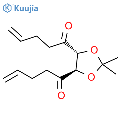 4-Penten-1-one, 1,1'-[(4R,5R)-2,2-dimethyl-1,3-dioxolane-4,5-diyl]bis- structure