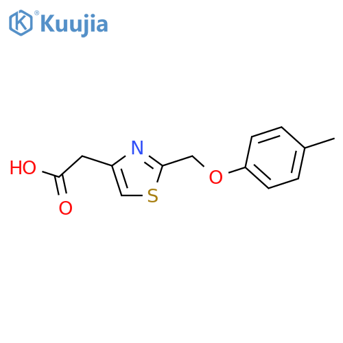 2-2-(4-Methylphenoxymethyl)-1,3-thiazol-4-ylacetic Acid structure