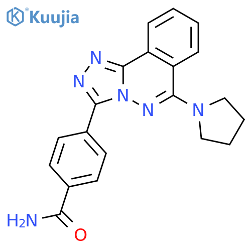 Benzamide,4-[6-(1-pyrrolidinyl)-1,2,4-triazolo[3,4-a]phthalazin-3-yl]- structure