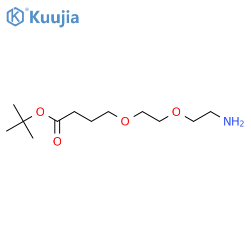 4-[2-(2-Aminoethoxy)ethoxy]butanoic acid tert-butyl ester structure