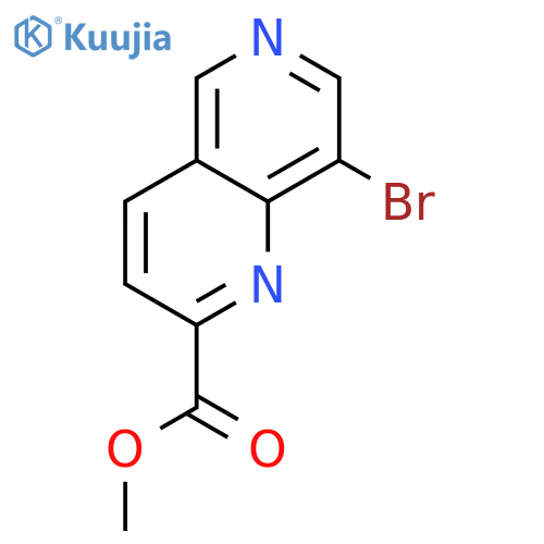 methyl 8-bromo-1,6-naphthyridine-2-carboxylate structure