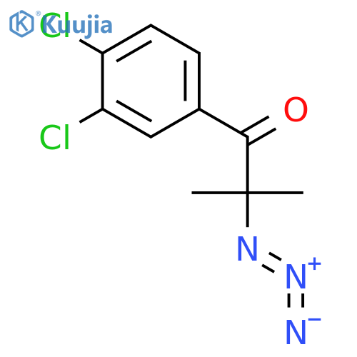 1-Propanone, 2-azido-1-(3,4-dichlorophenyl)-2-methyl- structure