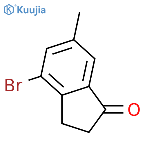 4-Bromo-6-methyl-2,3-dihydro-1H-inden-1-one structure