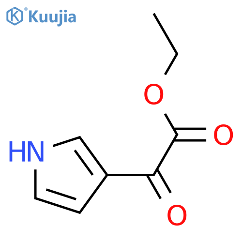 ethyl 2-oxo-2-(1H-pyrrol-3-yl)acetate structure