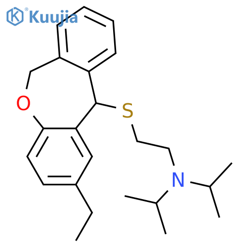 2-((2-Ethyl-6,11-dihydrodibenz(b,e)oxepin-11-yl)thio)-N,N-bis(1-methyl ethyl)ethanamine structure