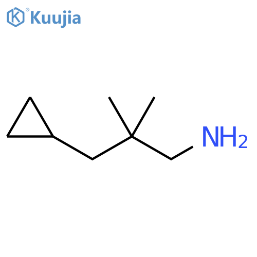 3-cyclopropyl-2,2-dimethylpropan-1-amine hydrochloride structure