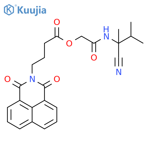 2-[(1-Cyano-1,2-dimethylpropyl)amino]-2-oxoethyl 1,3-dioxo-1H-benz[de]isoquinoline-2(3H)-butanoate structure