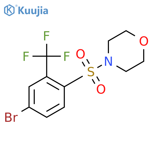 4-(4-Bromo-2-trifluoromethylbenzenesulfonyl)-morpholine structure