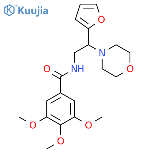 N-2-(furan-2-yl)-2-(morpholin-4-yl)ethyl-3,4,5-trimethoxybenzamide structure