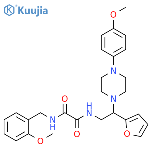N-2-(furan-2-yl)-2-4-(4-methoxyphenyl)piperazin-1-ylethyl-N'-(2-methoxyphenyl)methylethanediamide structure