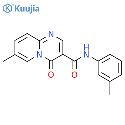 7-methyl-N-(3-methylphenyl)-4-oxo-4H-pyrido1,2-apyrimidine-3-carboxamide structure