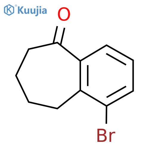 1-broMo-6.7.8.9-tetrahydrobenzo[7]annulen-5-one structure