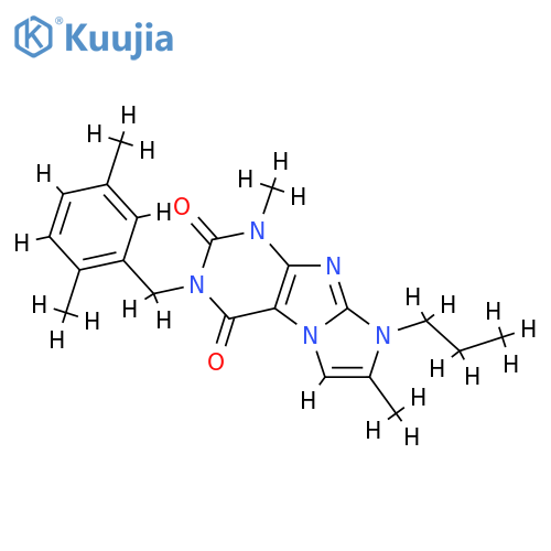 3-(2,5-dimethylphenyl)methyl-1,7-dimethyl-8-propyl-1H,2H,3H,4H,8H-imidazo1,2-gpurine-2,4-dione structure