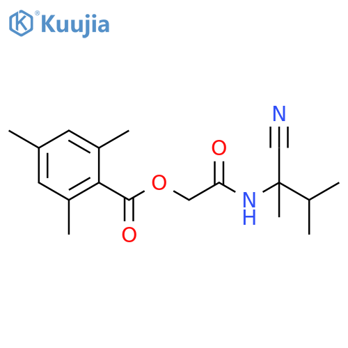 2-[(1-Cyano-1,2-dimethylpropyl)amino]-2-oxoethyl 2,4,6-trimethylbenzoate structure