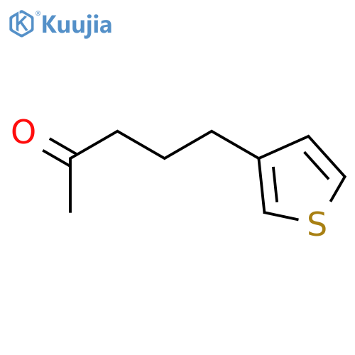 5-(thiophen-3-yl)pentan-2-one structure
