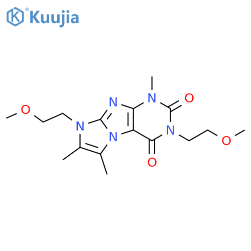 3,8-bis(2-methoxyethyl)-1,6,7-trimethyl-1H,2H,3H,4H,8H-imidazo1,2-gpurine-2,4-dione structure