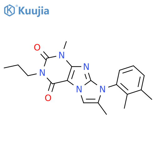 8-(2,3-dimethylphenyl)-1,7-dimethyl-3-propyl-1H,2H,3H,4H,8H-imidazo1,2-gpurine-2,4-dione structure