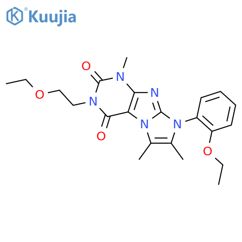 3-(2-ethoxyethyl)-8-(2-ethoxyphenyl)-1,6,7-trimethyl-1H,2H,3H,4H,8H-imidazo1,2-gpurine-2,4-dione structure