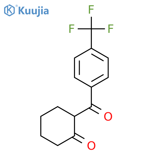 Cyclohexanone, 2-[4-(trifluoromethyl)benzoyl]- structure