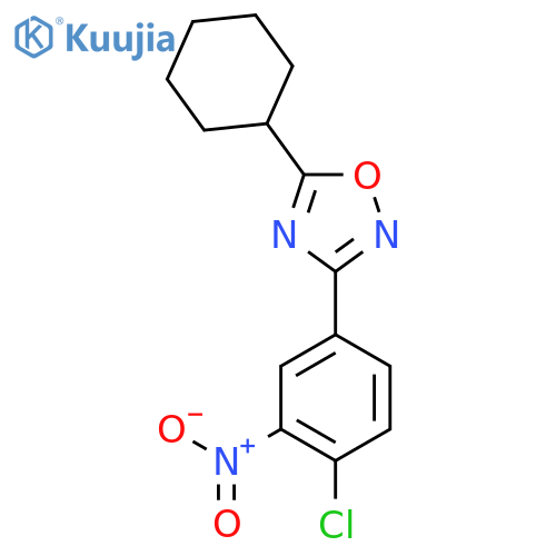 3-(4-Chloro-3-nitrophenyl)-5-cyclohexyl-1,2,4-oxadiazole structure