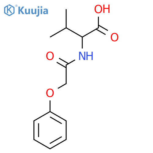 3-Methyl-2-(2-phenoxyacetamido)butanoic Acid structure