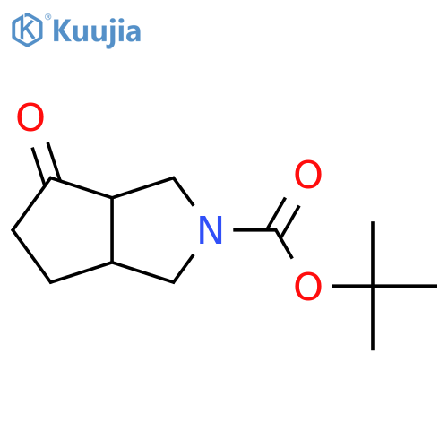 tert-butyl 4-oxo-1,3,3a,5,6,6a-hexahydrocyclopenta[c]pyrrole-2-carboxylate structure
