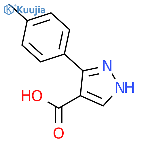 3-(4-methylphenyl)-1H-pyrazole-4-carboxylic Acid structure