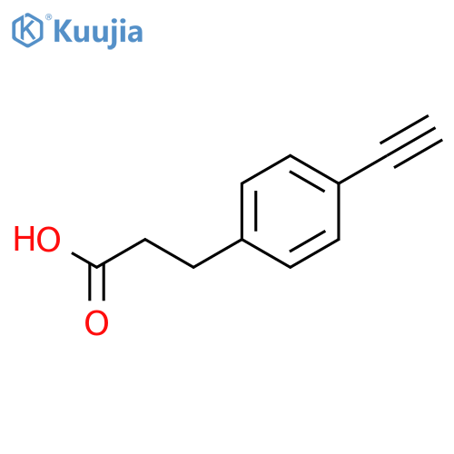 3-(4-ethynylphenyl)propanoic acid structure