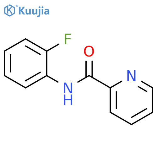 2-Pyridinecarboxamide, N-(2-fluorophenyl)- structure