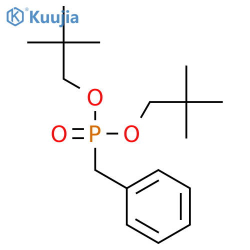 Phosphonic acid, (phenylmethyl)-, bis(2,2-dimethylpropyl) ester structure