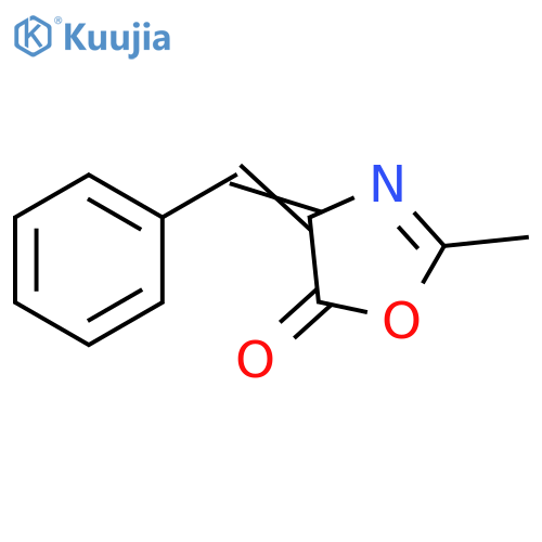 4-Benzylidene-2-methyl-2-oxazolin-5-one structure