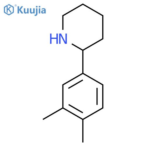 2-(3,4-Dimethylphenyl)piperidine structure