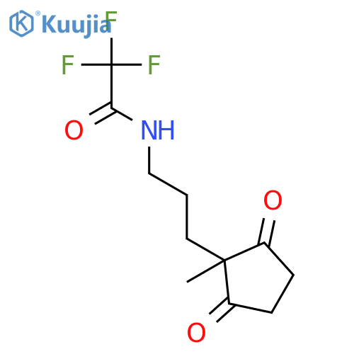 Acetamide, 2,2,2-trifluoro-N-[3-(1-methyl-2,5-dioxocyclopentyl)propyl]- structure