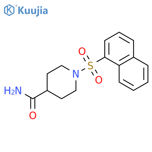4-Piperidinecarboxamide, 1-(1-naphthalenylsulfonyl)- structure