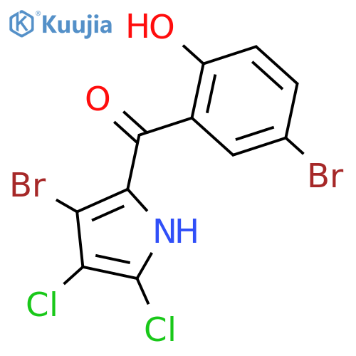 (4,5-Dichloro-3-bromo-1H-pyrrole-2-yl)(2-hydroxy-5-bromophenyl) ketone structure