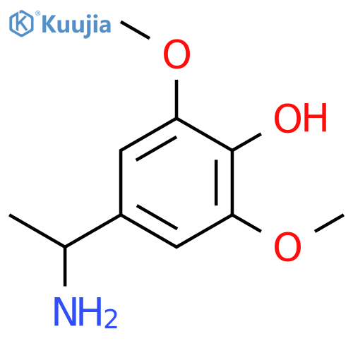 4-(1-aminoethyl)-2,6-dimethoxyphenol structure