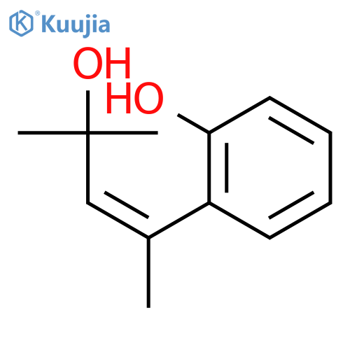 Phenol, 2-(3-hydroxy-1,3-dimethyl-1-butenyl)- structure