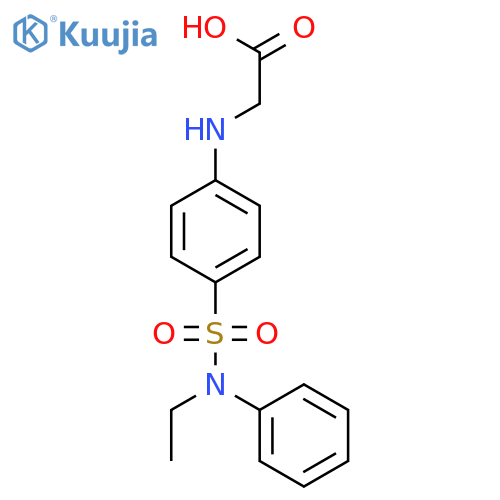 Glycine, N-[4-[(ethylphenylamino)sulfonyl]phenyl]- structure
