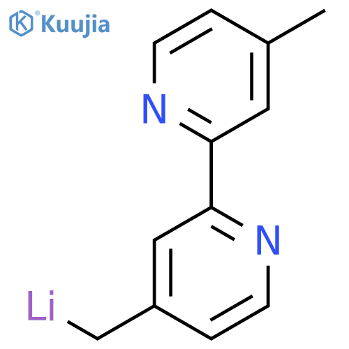 Lithium, [(4'-methyl[2,2'-bipyridin]-4-yl)methyl]- structure