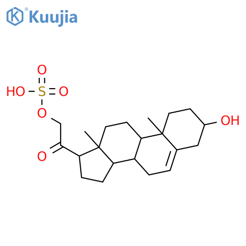 (3beta)-3-hydroxy-20-oxopregn-5-en-21-yl hydrogen sulfate structure