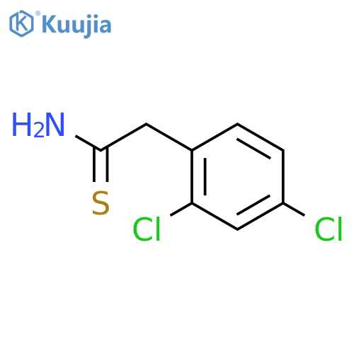2-(2,4-dichlorophenyl)ethanethioamide structure